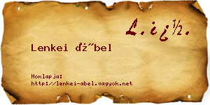 Lenkei Ábel névjegykártya